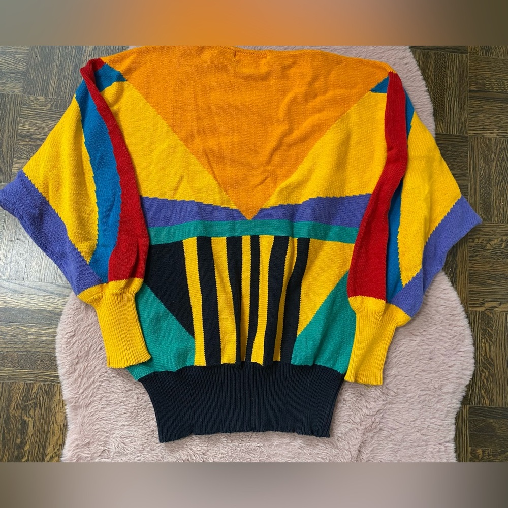 80’s Della Spiga retro knit sweater - Picture 5 of 5